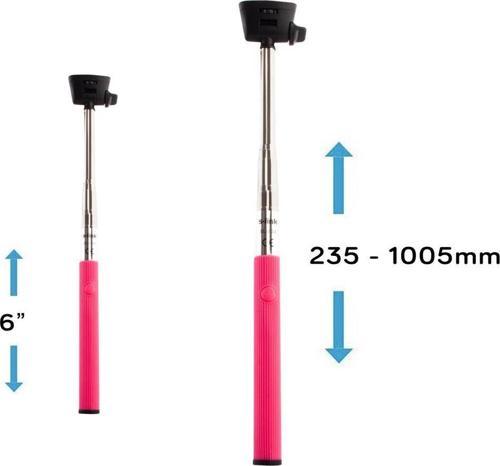 SL-S35 Bluetooth Pembe Selfie Çekim Çubuğu