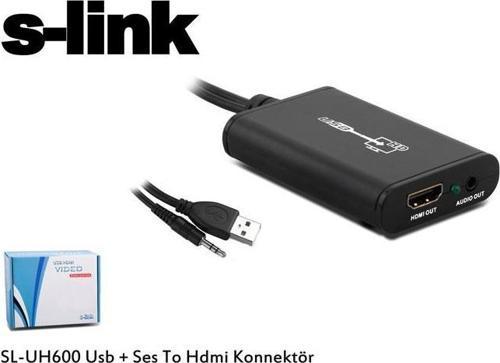 SL-UH600 Usb + Ses to Hdmı Çevirici
