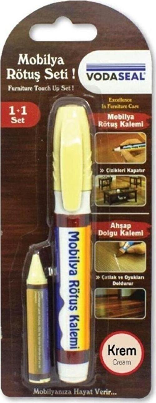 Mobilya Rötüş Krem (1+1 Set)