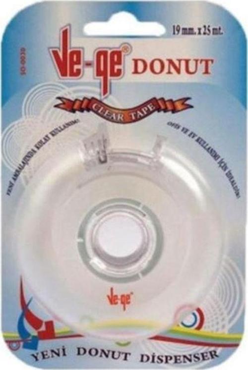 Görünmez Bant Donut Bant Makinelı 19x25 Şeffaf (Clear Tape)
