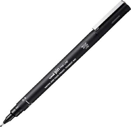 UNI DRAWING PEN PIN09-200 0.9 SIYAH - (12 Adet)