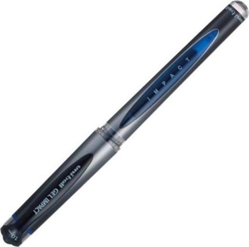 UNI IMZA KALEMI GEL IMPACT UM-153S 1.0 MAVI  - (12 Adet)