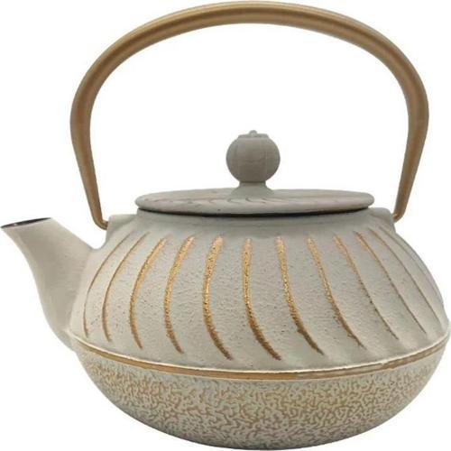 Linden Sümbül Döküm Demlik 750 ml Beyaz T3456