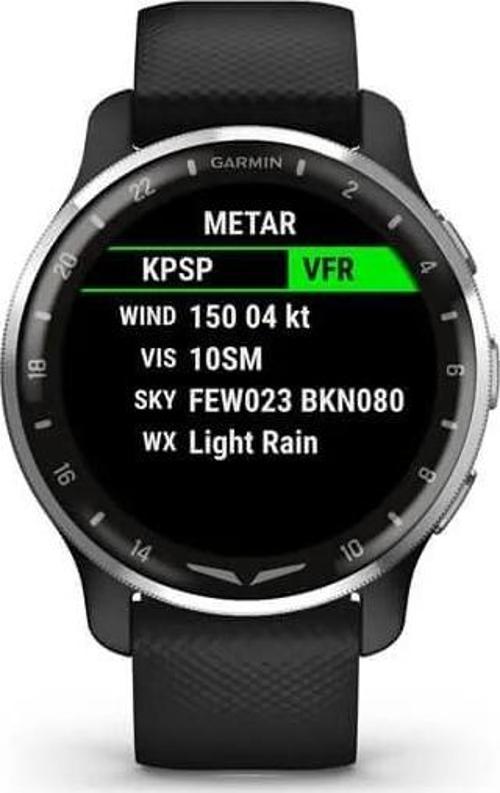 D2 Air X10 - Siyah Akıllı Saat (Garmin Türkiye)