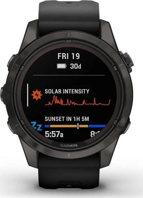 Fenix 7S Pro Sapphire Solar - Karbon Gri DLC Titanyum