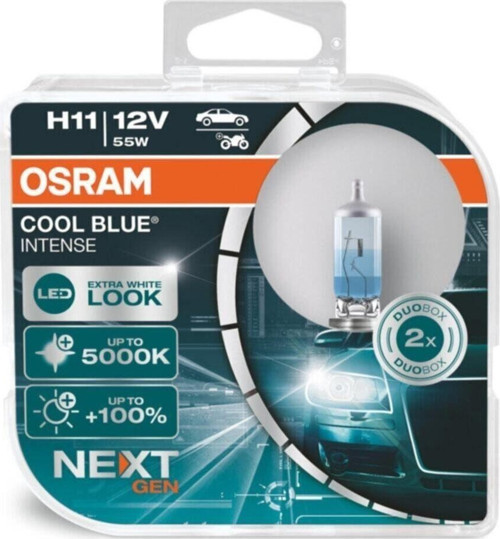 H11 Cool Blue Intense Next Gen 5000K Beyaz Işık (Takım-2 Adet)