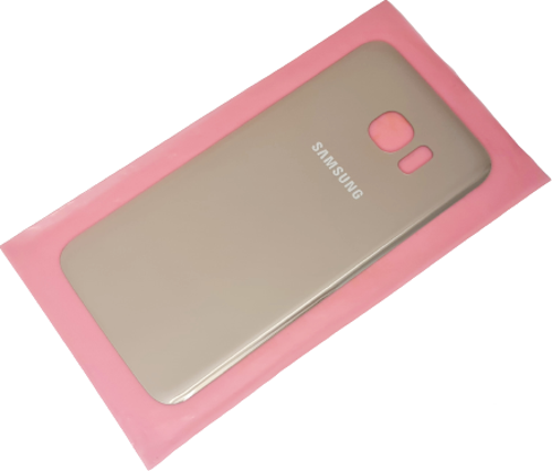 Samsung Galaxy S7 Edge Arka Pil Batarya Kapağı (CAM) GOLD