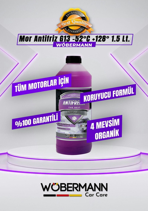 Mor Antifriz 4 Mevsim Organik G13 -52°C 1.5 Lt.