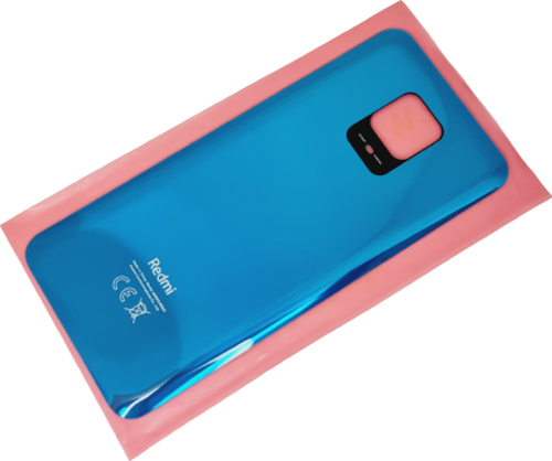 Xiaomi Redmi Note 9 Pro Arka Kapak Batarya Kapağı + PİL (CAM) MAVİ