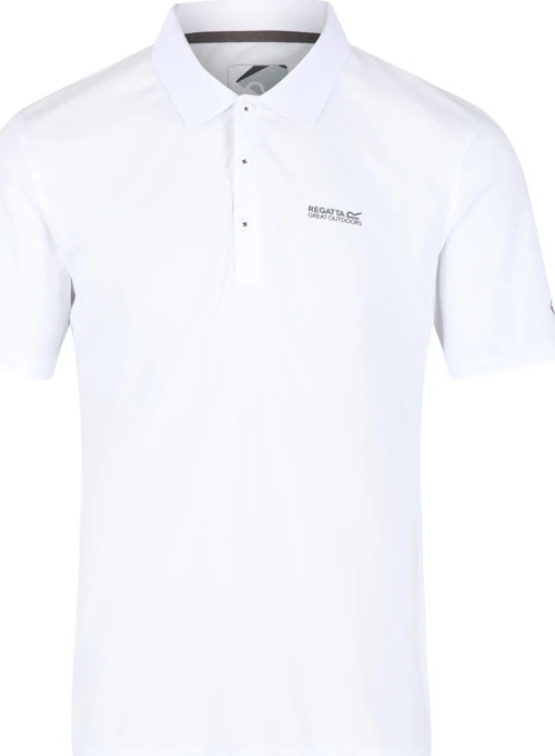 Maverik V Polo Yaka Erkek T-Shirt-BEYAZ