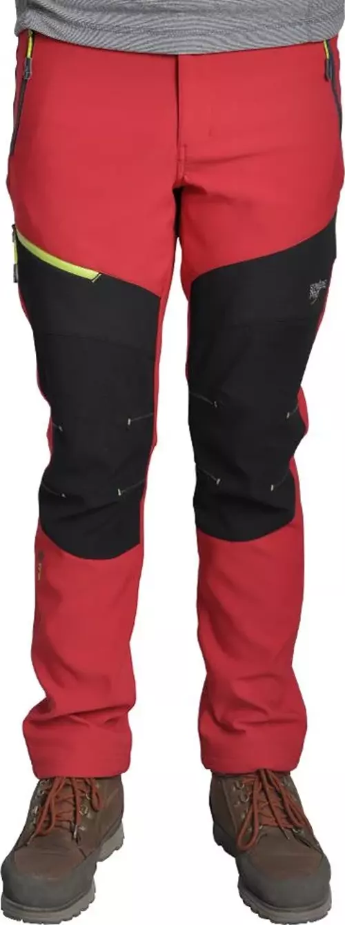 Men Polyester Elastan Pantolon-KIRMIZI