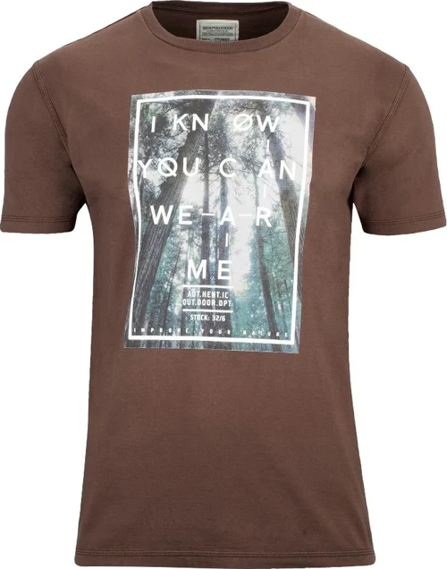 Manu Erkek T-Shirt-KAHVERENGİ
