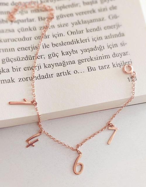 925 Ayar Gümüş Dört Rakamlı Zincir Bileklik