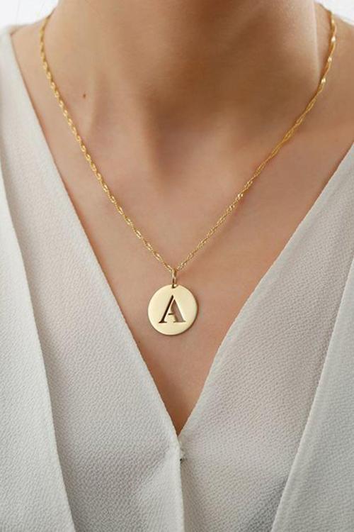 925 Ayar Gümüş Kişiye Özel Harfli Kolye