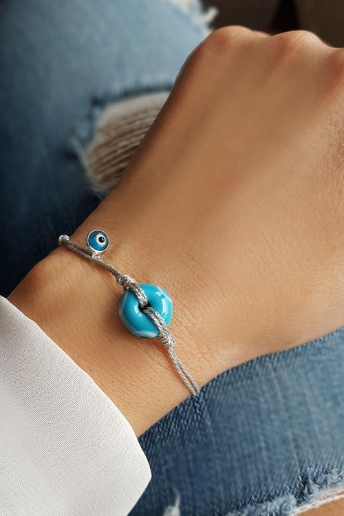 El Yapımı Murano Camı Nazar Bileklik