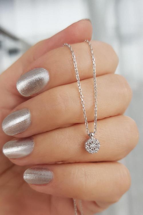 925 Ayar Gümüş Taşlı Kolye
