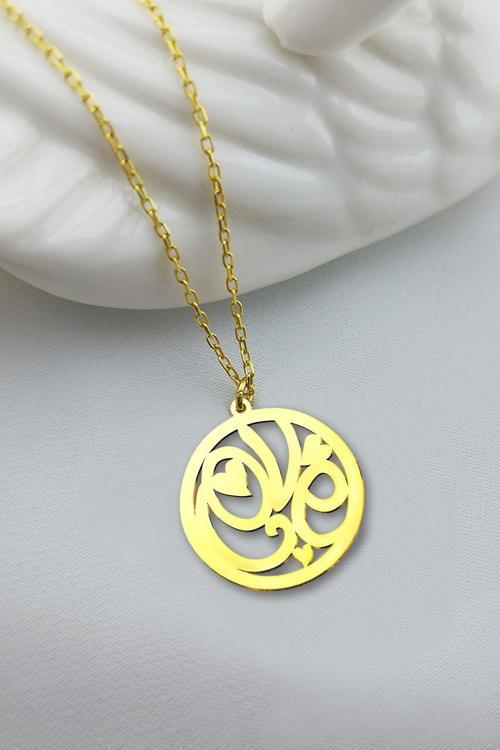 925 Ayar Gümüş Love Yazılı Kolye