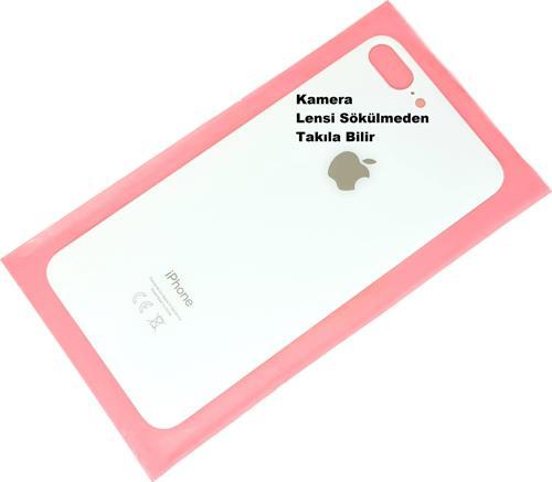 İphone 8 PLUS Arka Pil Batarya Kapağı (CAM+B-7000) BEYAZ
