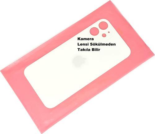 İphone 12 MİNİ Arka Pil Batarya Kapağı (CAM+B-7000) BEYAZ