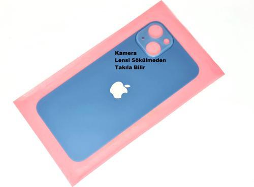 İphone 13 Arka Pil Batarya Kapağı (CAM+B-7000) MAVİ