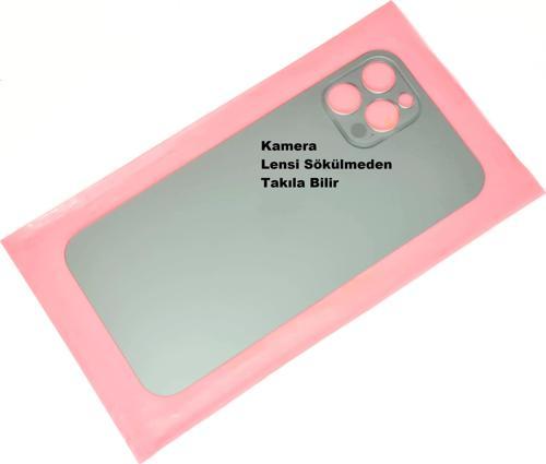 İphone 12 PRO Arka Pil Batarya Kapağı (CAM+B-7000) YEŞİL