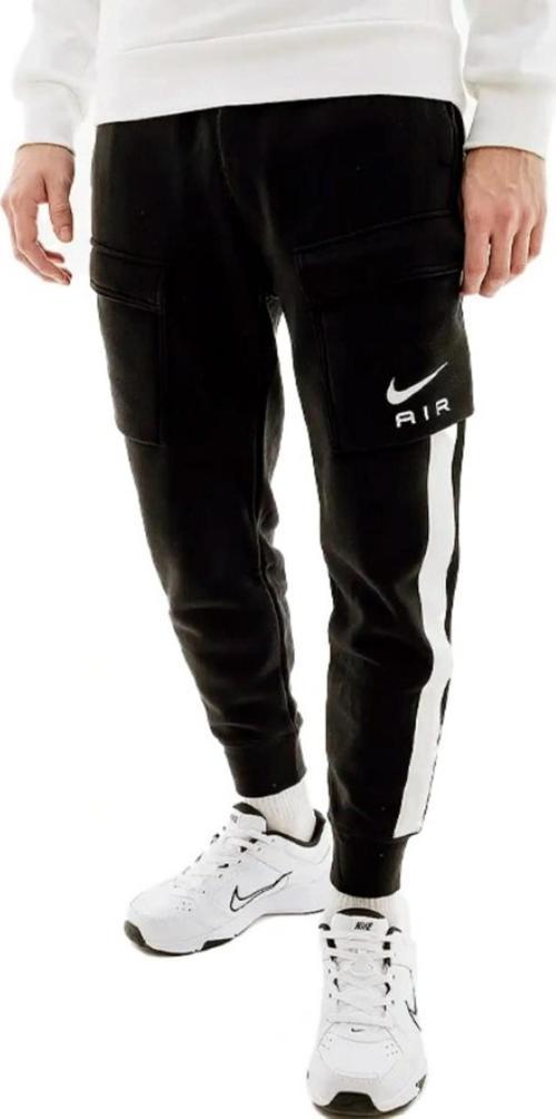 Swoosh Air Fleece Cargo Erkek Siyah Eşofman Altı