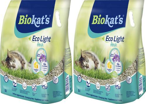 Eco Light Fresh Spring Blossom (Bahar Çiçeği Kokulu) Pelet Kedi Kumu 5 Lt x 2 Adet