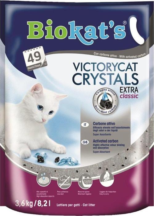 Biokats VictoryCat Crystals Extra Silica Kedi Kumu 3.6Kg - 8.2 Lt