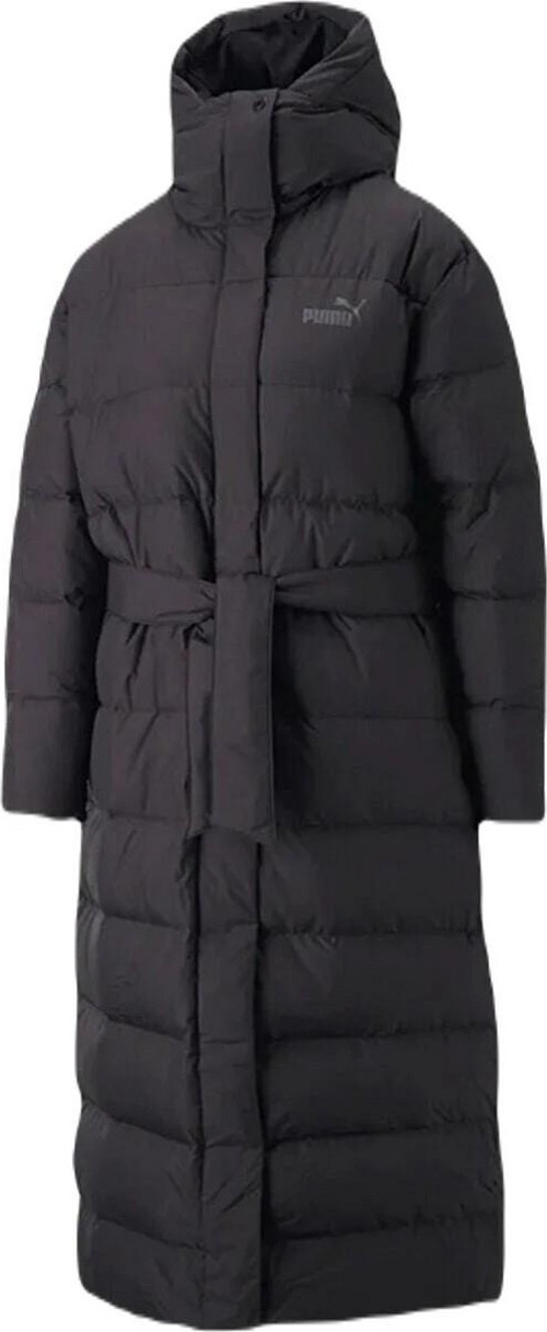 84935801 Long Hooded Down Coat Kadın Mont