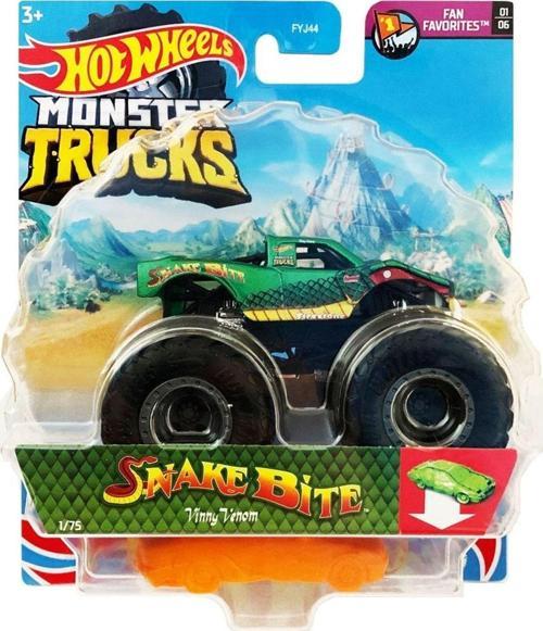 Snake Bite Monster Trucks Kamyon Hotwheels Canavar Kamyonlar Truck Oyuncak Araba Yılan Isırığı Yeşil