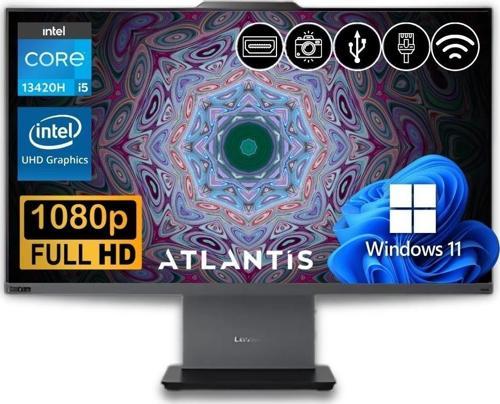 ThinkCentre Neo 50a 24 Gen 5  i5-13420H 32GB  1TB M.2 SSD 12SC000YTR ATL26 23.8" W11Pro All In One Bilgisayar