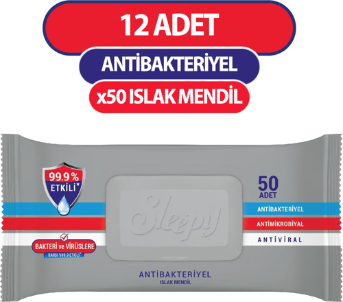 Antibakteriyel Islak Havlu Mendil 50x12 600 Yaprak