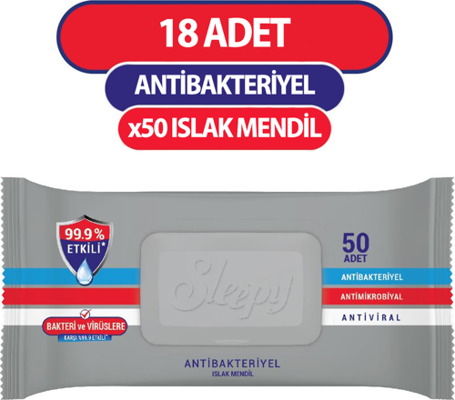 Antibakteriyel Islak Havlu Mendil 50x18 900 Yaprak