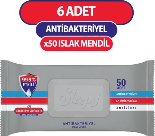 Antibakteriyel Islak Havlu Mendil 50x6 300 Yaprak