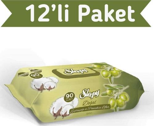 Zeytinyağlı Islak Havlu 12X90 lı 1080 Yaprak