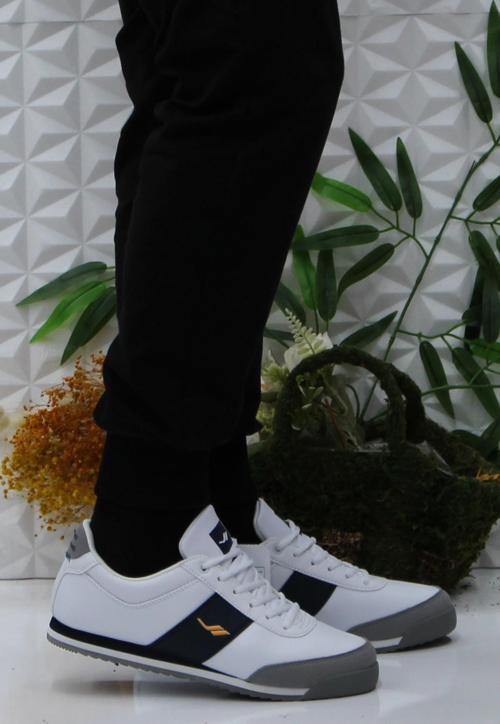 Flınt 3 Beyaz Lacivert Rahat Orijinal Ürün Spor Ayakkabı Sneaker Ayakkabı