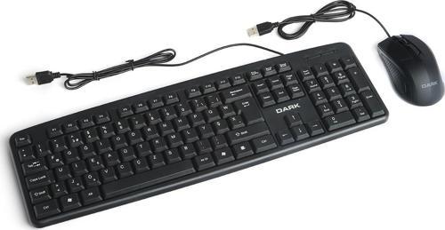 DK-AC-KM1040F Türkçe F Kablolu Ofis Klavye & Mouse Set