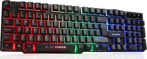 Elite Force Gk1000 Mekanik Hisli Rainbow Aydınlatmalı Türkçe Q Oyuncu Klavyesi