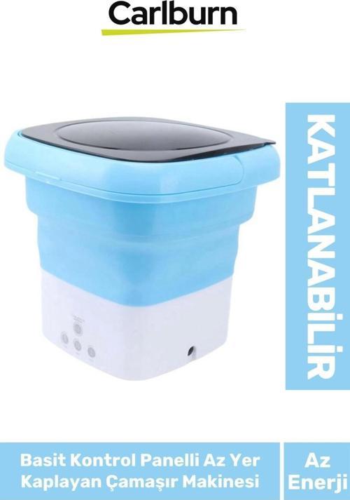 Enerji Tasarruflu Basit Kontrol Panel Az Yer Kaplayan Taşınabilir Katlanabilir Mini Çamaşır Makinesi