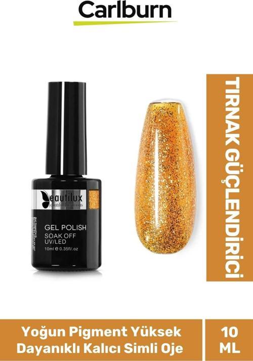 Hızlı Kuruyan Uzun Süre Dayanıklı Yüksek Pigment 3 Aşamalı Kalıcı Simli Tırnak Ojesi 10 Ml