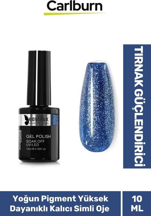 Hızlı Kuruyan Uzun Süre Dayanıklı Yüksek Pigment 3 Aşamalı Kalıcı Simli Tırnak Ojesi 10 Ml