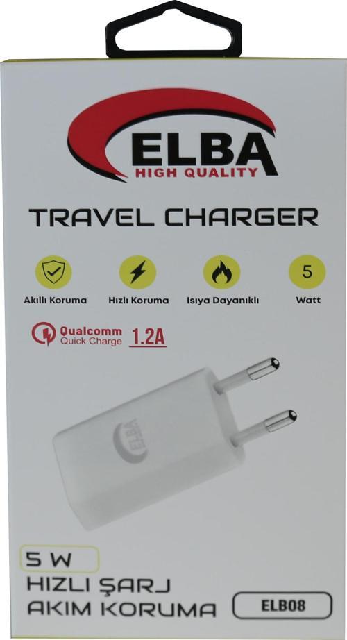 Elb08 5W 1.2A Hızlı Şarj Akıllı Koruma Usb EV Şarj Kafa
