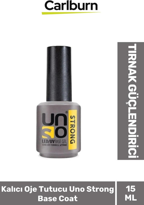 Tırnak Güçlendirici Elastik 48W Cihazlarda Kullanılan Kalıcı Oje Tutucu Uno Strong Base Coat 15 ml