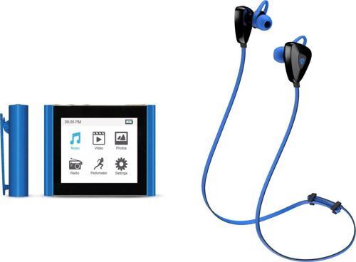 Fit Clip Siyah Radyo Plus Bluetooth Kulaklık Hediyeli 8gb Hafıza Dijital Mp3 Micro Sd Giriş