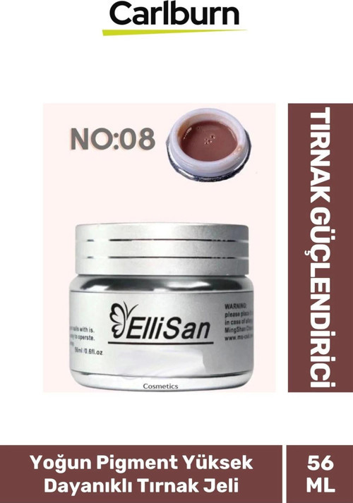 Uzun Sağlıklı Dayanıklı Tırnaklar UV Makineleri Uyumlu Ellisan Protez Tırnak Jeli Builder 56 Gram