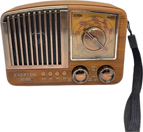 RT-360 Bluetooth USB-SD-FM Nostaljik Radyo Şarjlı
