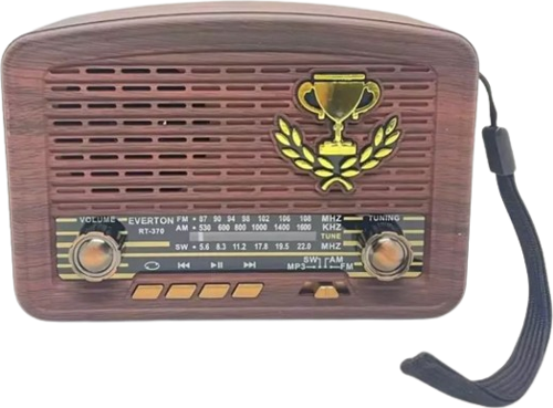 RT-370 Bluetooth USB-SD-FM Nostaljik Radyo Şarjlı