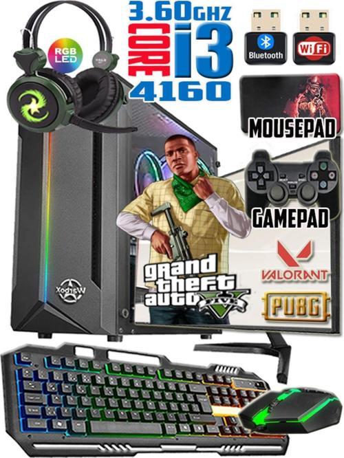 Hayro I3 4160 Turbo:3.60Ghz 8Gb Ram 256Gb Ssd R7 240 4Gb E.Kartı 18.5" Monitör Gaming Set