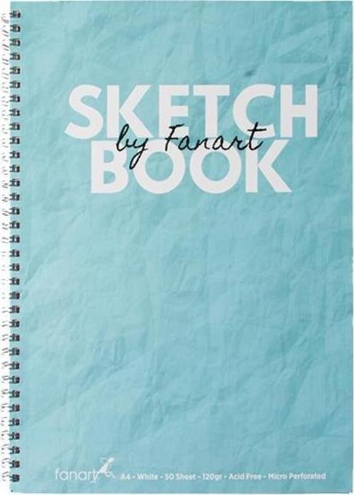 Academy Sketch Book 120 GR Spiralli 50 YP A4 Turkuaz 8671