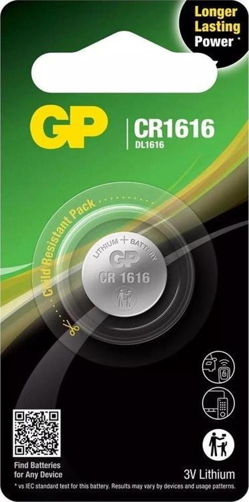 CR1616-U1 3V Lityum Düğme Pil Tekli Paket